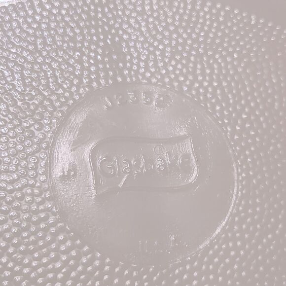 Vintage Glasbake Divided Casserole Serving Dish – White with Green Daisy Pattern - Picture 4 of 8